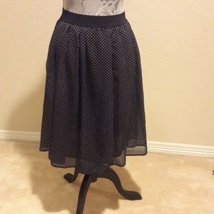 Ruby Rd.petite black and white skirt.